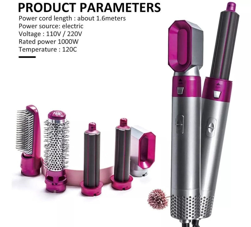 SECADOR Y ALISADOR 5 EN 1  📦🚀 ENVÍO GRATIS