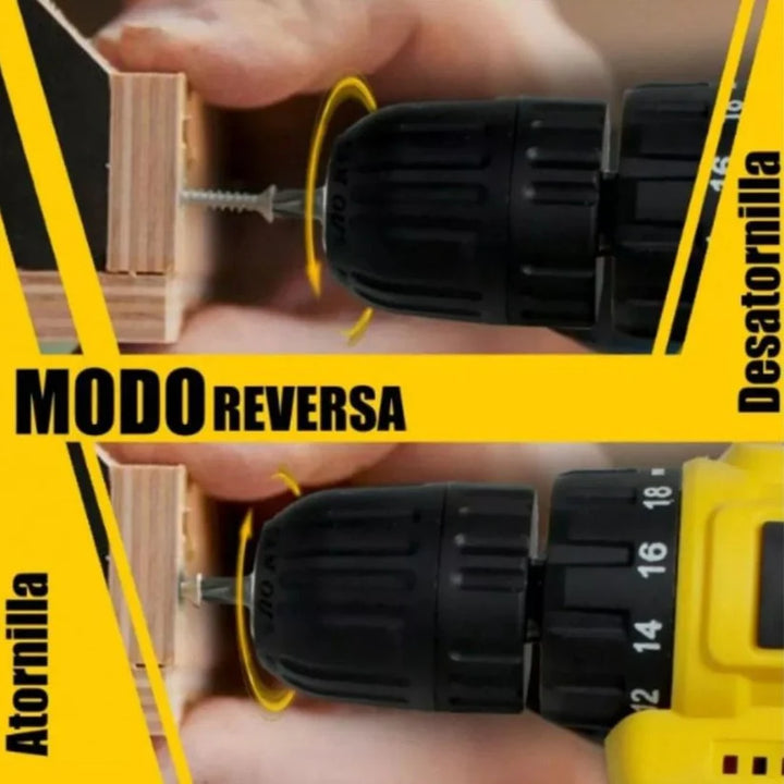 Maleta de herramientas y Taladro